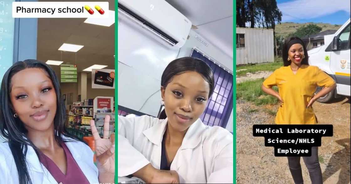 Woman studies pharmacy Woman studies pharmacy