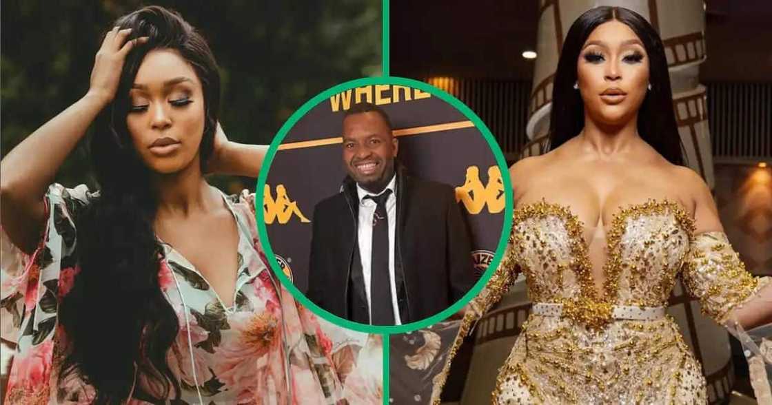 Minnie Dlamini threw shade at Itumeleng Khune.