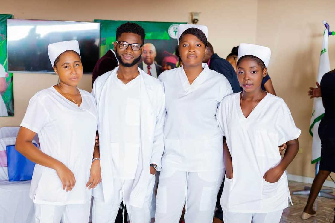Nurses in a hospital. Nurses in a hospital.