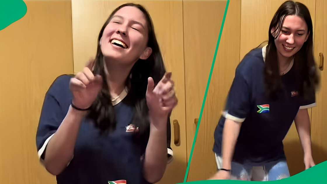 A TikTok video shows a woman unveiling her dance moves, which amused many.