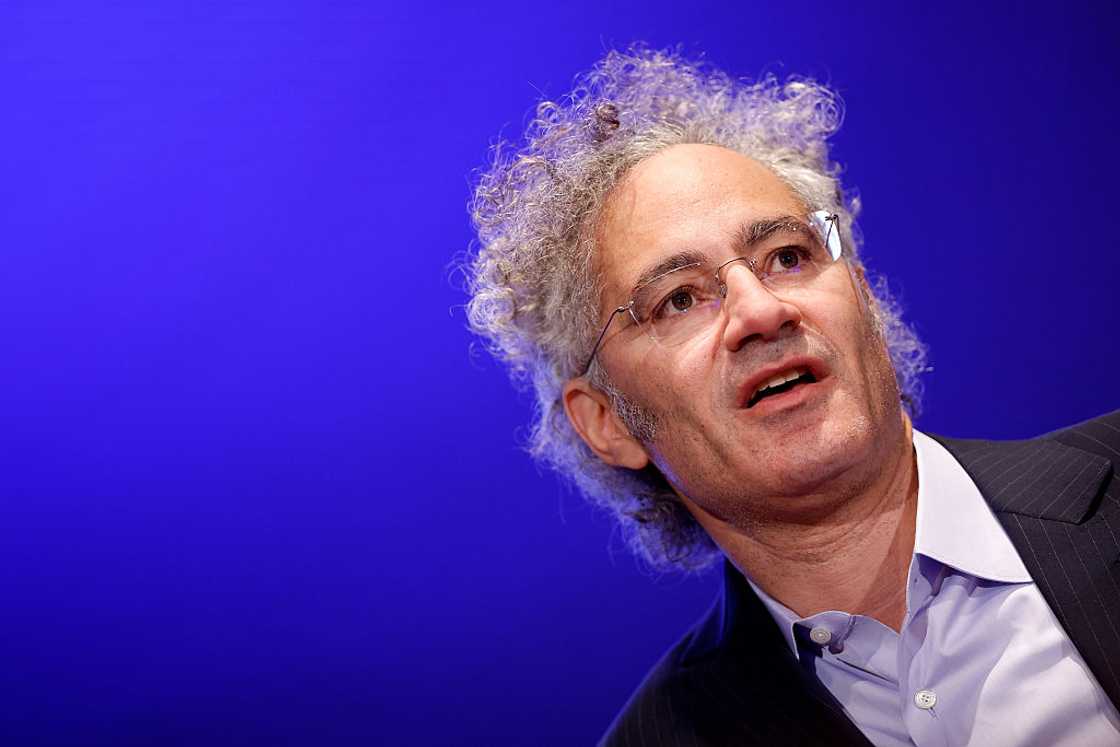 Alex Karp, CEO of Palantir Technologies, speaking on a panel titled Power, Purpose, and the New American Century
