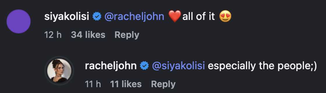 Siya Kolisi and Rachel Kolisi had a sweet interaction