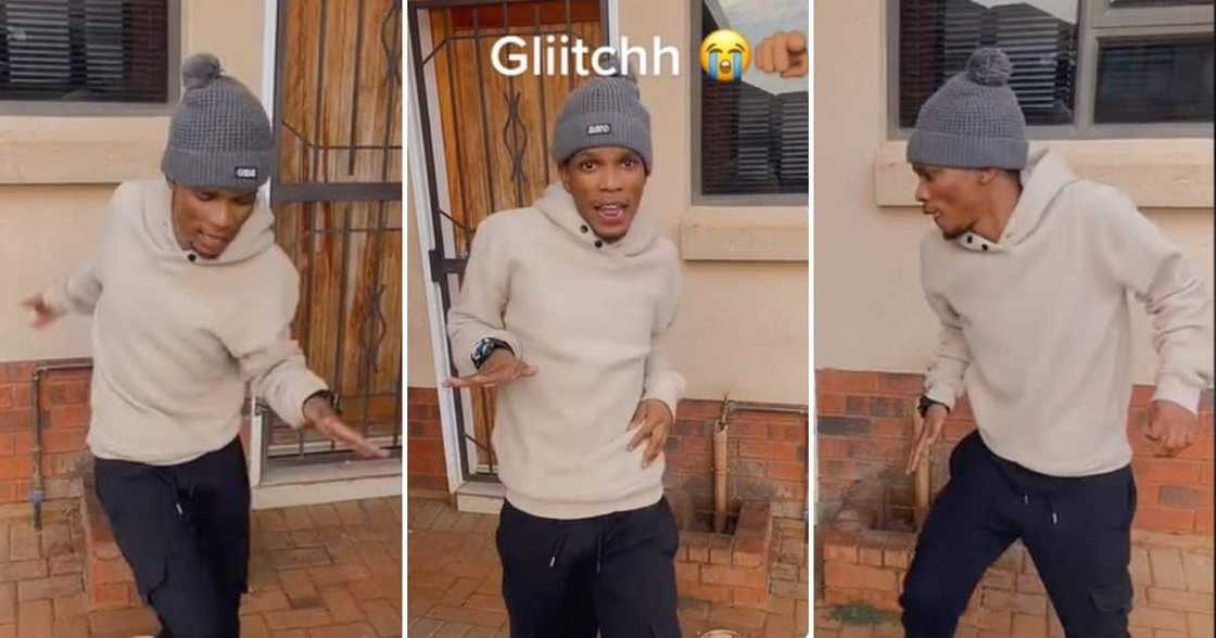 TikTok video of man who can't dance has funny video glitch TikTok video of man who can't dance has funny video glitch