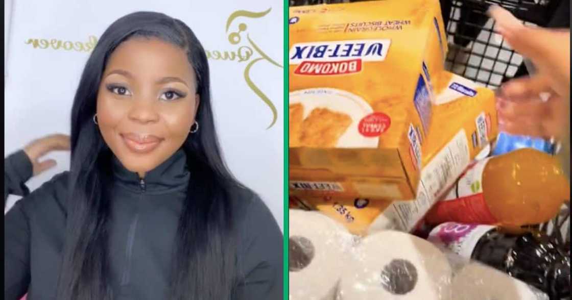 Woman shop at Woolies Woman shop at Woolies