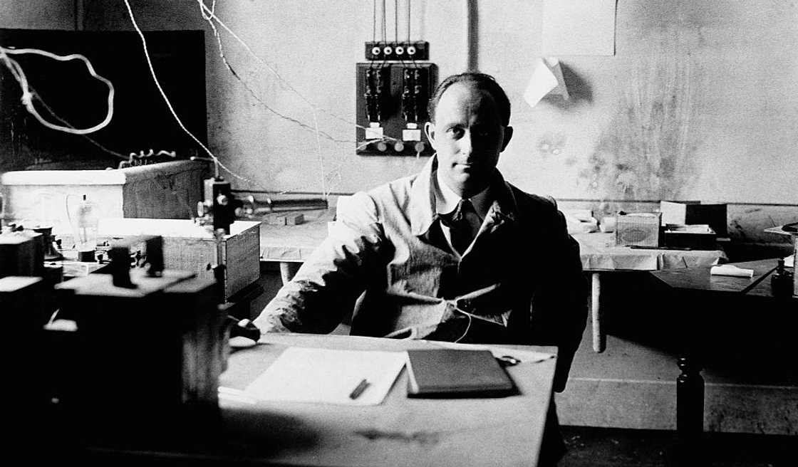 Enrico Fermi in His Laboratory