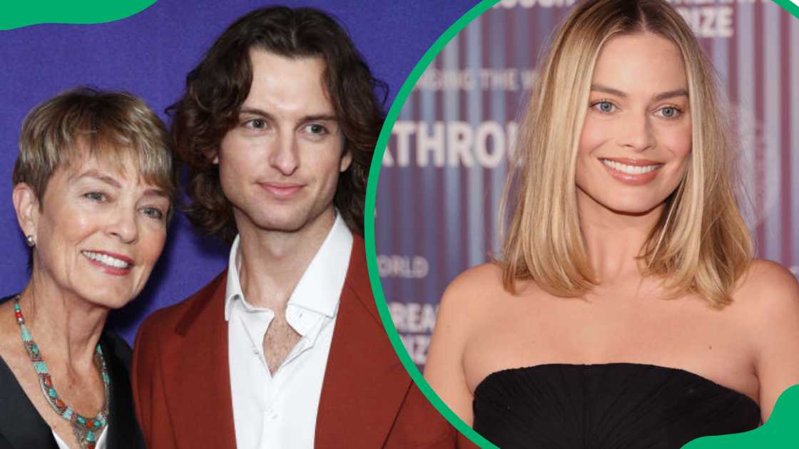 Sarie Kessler and Cameron Robbie at the Capitol Theatre in 2023 (L). Margot Robbie at the Academy Museum of Motion Pictures in 2024 (R)