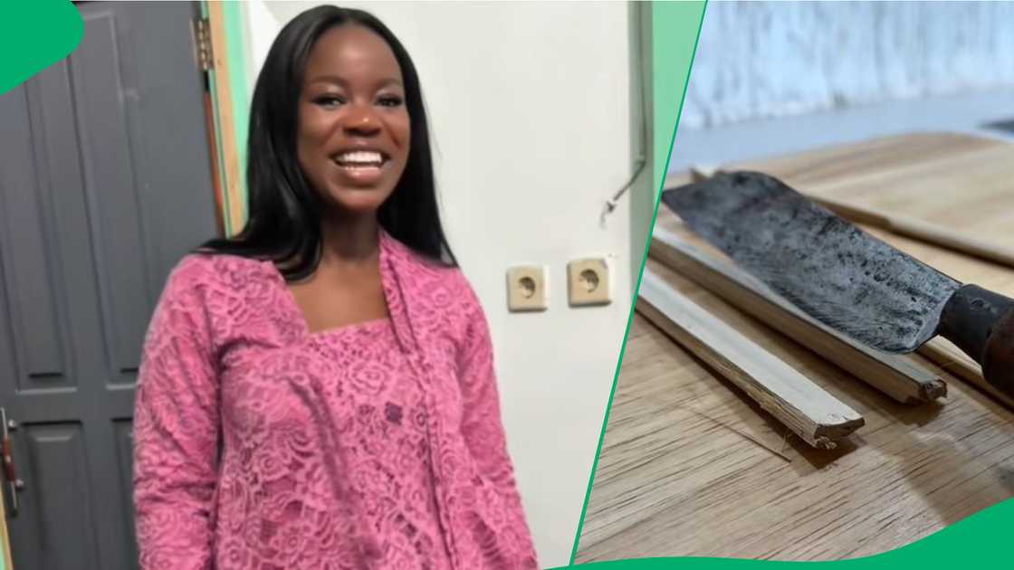 Woman makes own toothbrush and paste Woman makes own toothbrush and paste