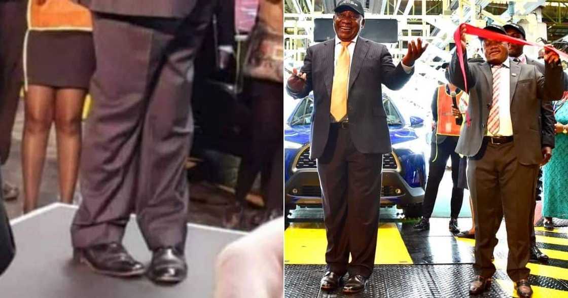 Mzansi, Hilariously Identifies, President Cyril Ramaphosa, by Looking at His, Legs Mzansi, Hilariously Identifies, President Cyril Ramaphosa, by Looking at His, Legs