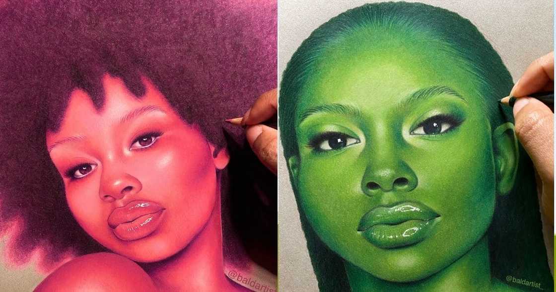 Young, Talented, Artist, Shows Off, Colours in Drawings Young, Talented, Artist, Shows Off, Colours in Drawings