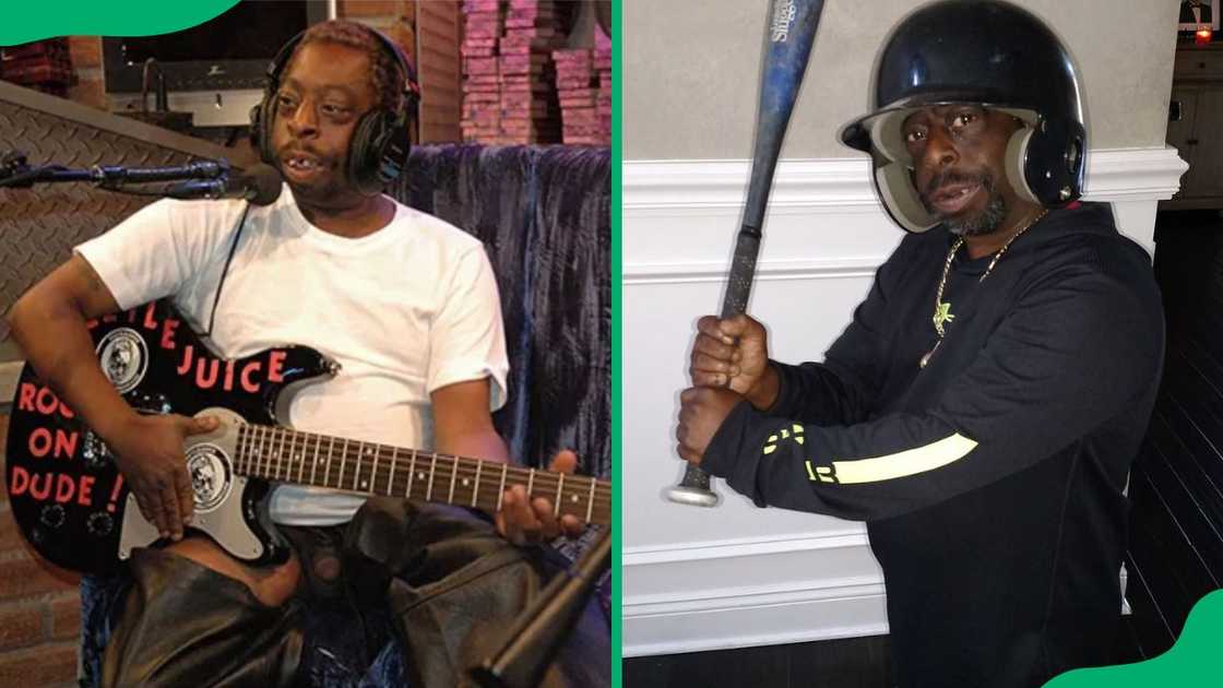 Lester "Beetlejuice" Green during his shows Lester "Beetlejuice" Green during his shows