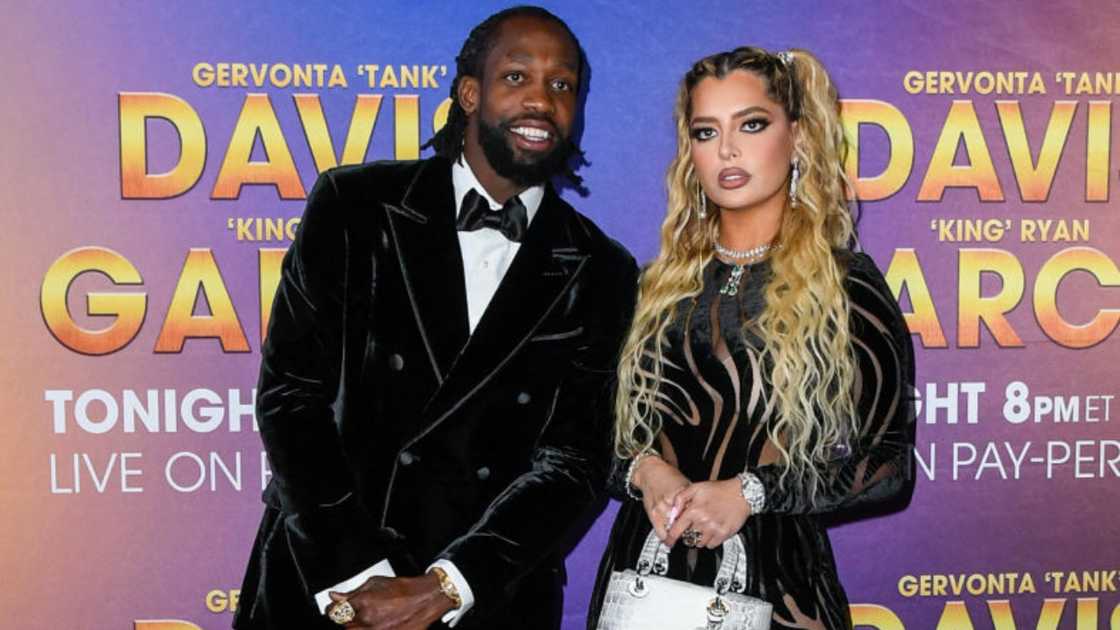 Patrick Beverley and Mandana Bolourchi at T-Mobile Arena on 22 April 2023 in Las Vegas, Nevada.