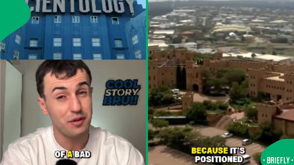 The screenshot on the right showed one of the buildings in Midrand belonging to the church The screenshot on the right showed one of the buildings in Midrand belonging to the church