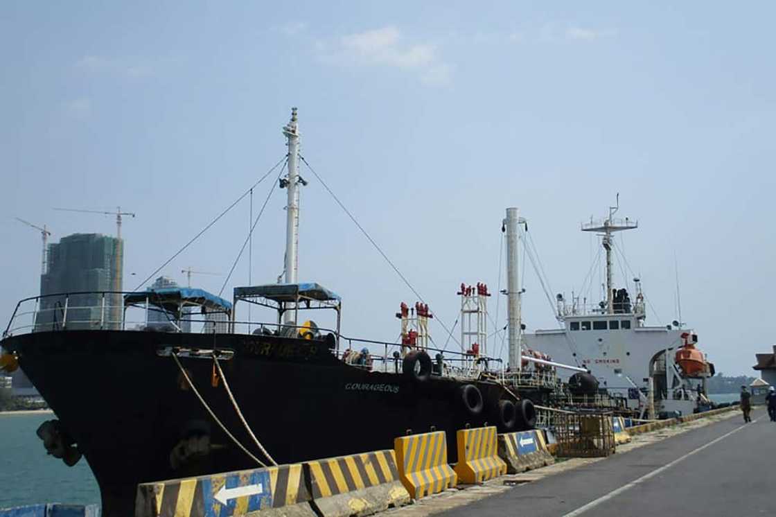 The oil tanker M/T Courageous was seized over sanctions-violating transfers to North Korea