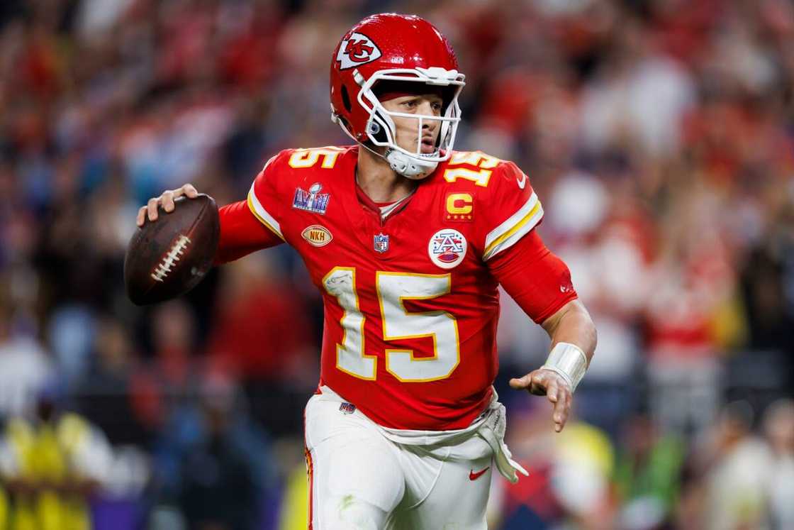 Patrick Mahomes at Allegiant Stadium