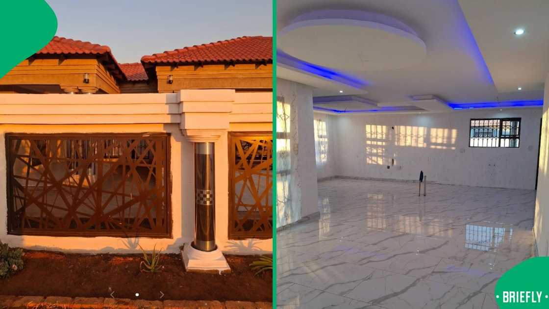 A woman built herself a spacious home. A woman built herself a spacious home.