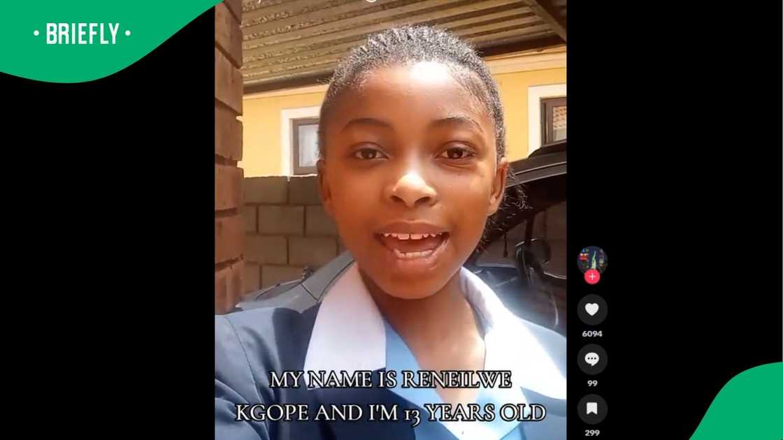 A young girl went viral on TikTok.