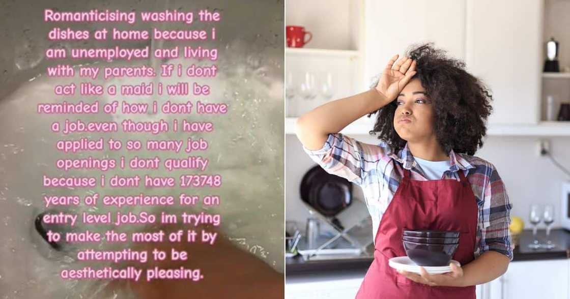 Woman living at home Woman living at home