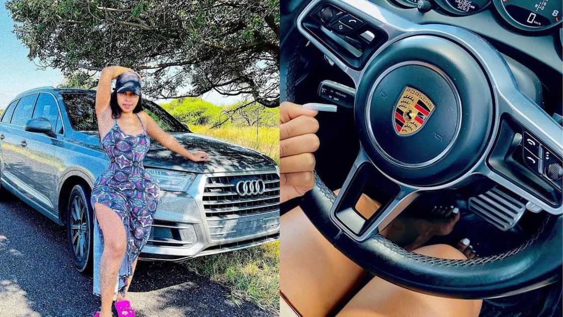 The socialite rides in expensive cars. The socialite rides in expensive cars.