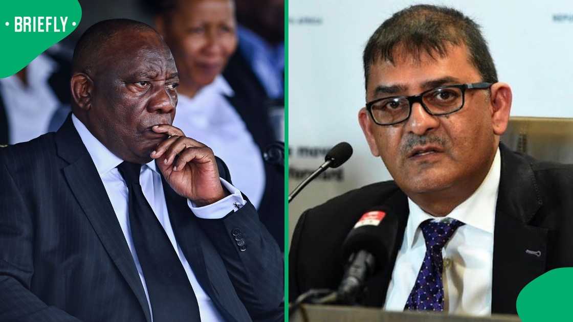 President Cyril Ramaphosa suspended Inspector-General, Imtiaz Fazel President Cyril Ramaphosa suspended Inspector-General, Imtiaz Fazel