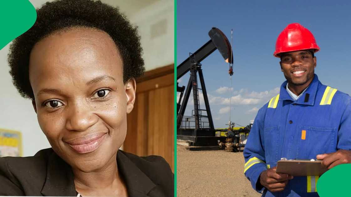 A TikTok video shows a South African woman unveiling the salary of a geologist. A TikTok video shows a South African woman unveiling the salary of a geologist.