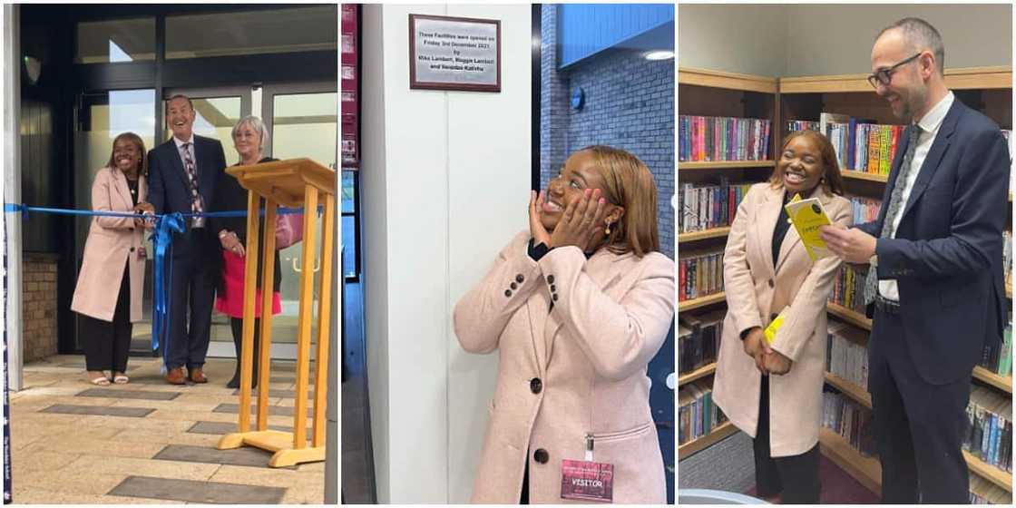 Social media, reacts as lady, weeps on discovering, her name, on the wall, of her former school, Education