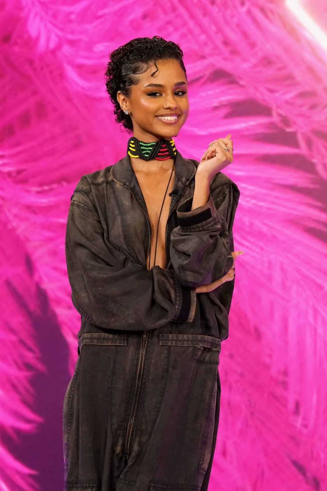 Tyla was at 'The Jennifer Hudson Show'. Tyla was at 'The Jennifer Hudson Show'.