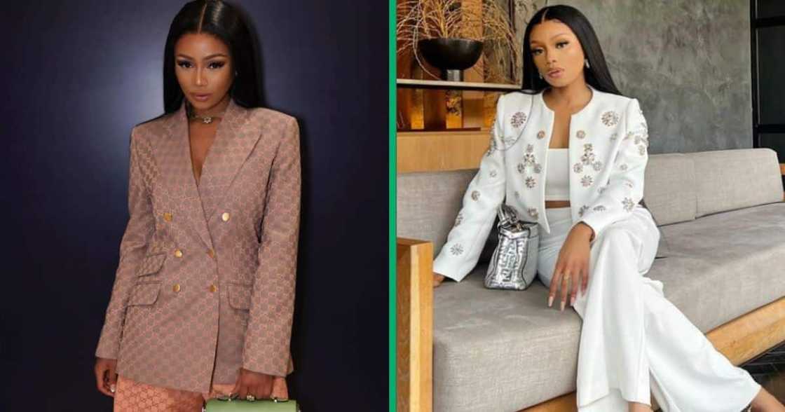 Bonang celebrates the Springboks. Bonang celebrates the Springboks.