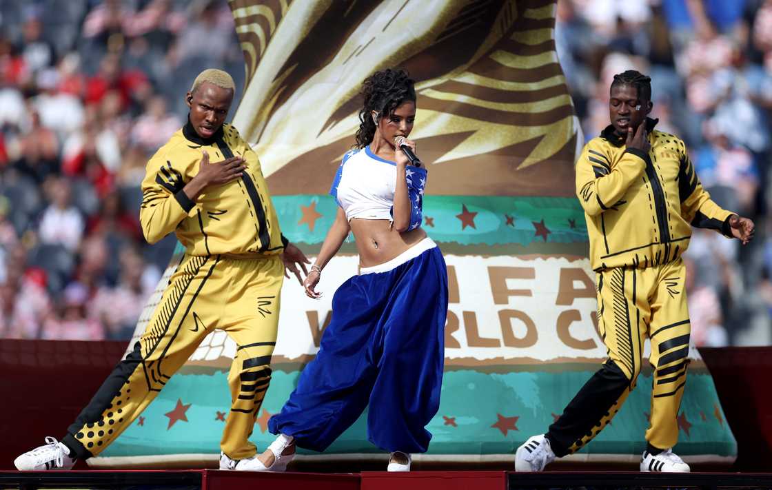 Tyla had South African backup dancers for her World Cup performance