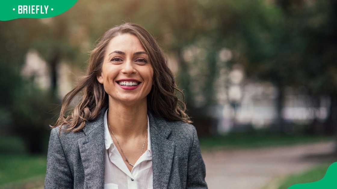 Portrait of a woman outdoors