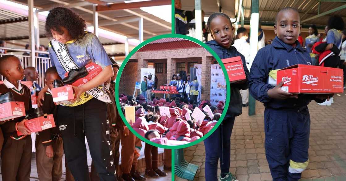 200 pairs of new shoes to learners in Soshanguve 200 pairs of new shoes to learners in Soshanguve