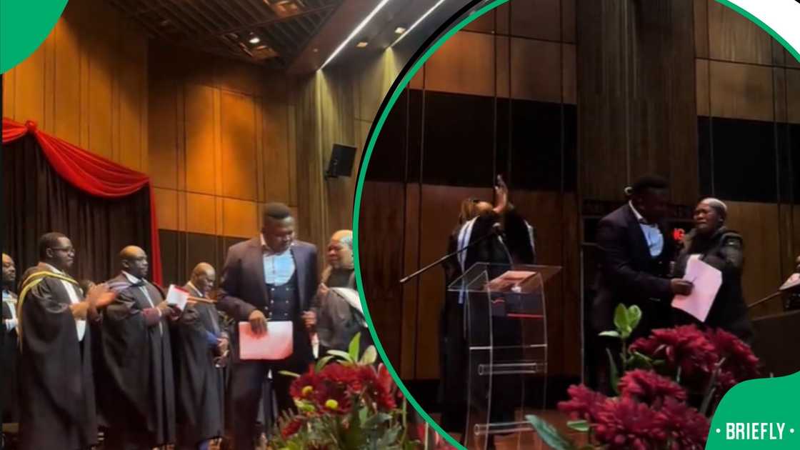 SA touched by late student's graduation ceremony