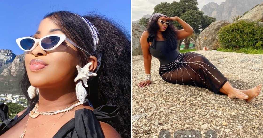 A woman provided styling tips when heading to the beach. A woman provided styling tips when heading to the beach.