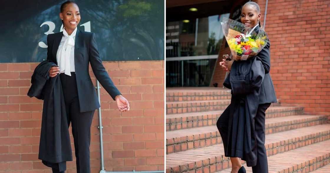 Durban lawyer with a huge smile on her face Durban lawyer with a huge smile on her face
