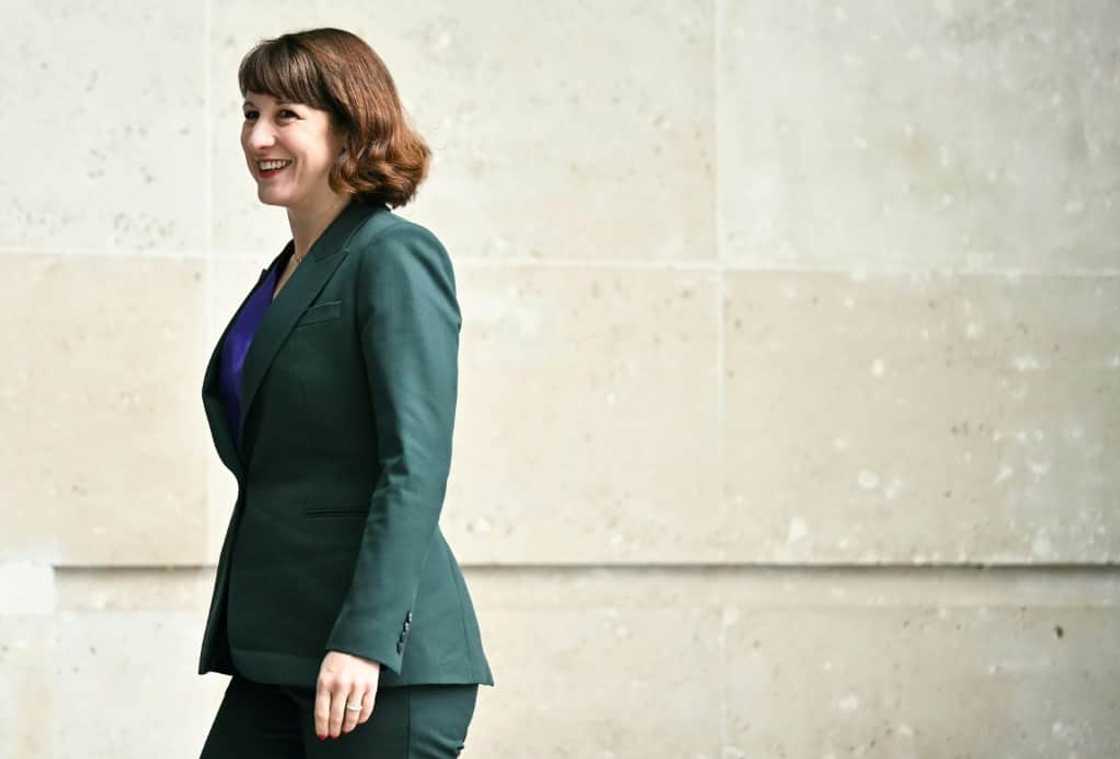 Britain's main opposition Labour Party Shadow Chancellor of the Exchequer Rachel Reeves arrives at the BBC offices in central London, on May 26, 2024 Britain's main opposition Labour Party Shadow Chancellor of the Exchequer Rachel Reeves arrives at the BBC offices in central London, on May 26, 2024