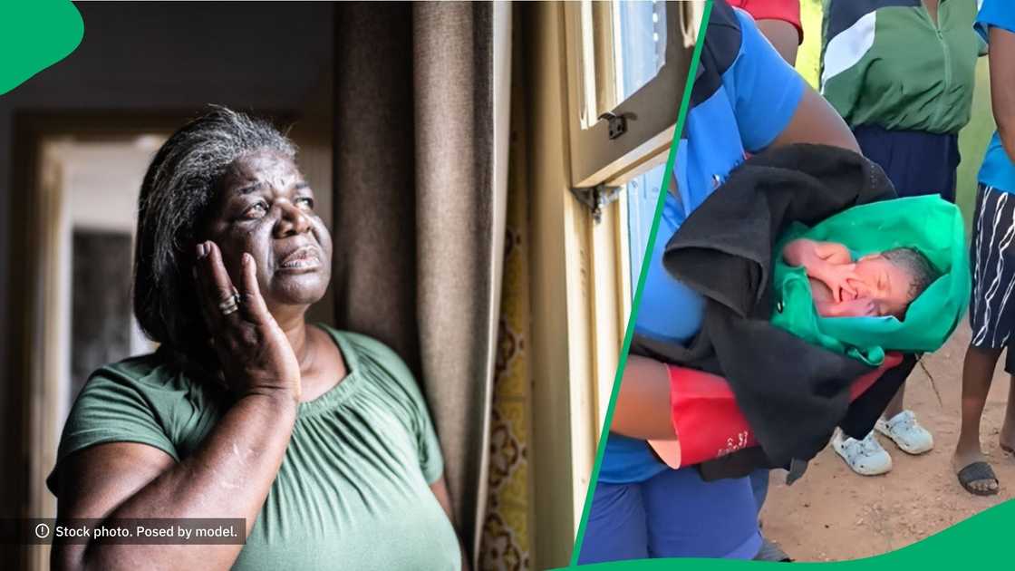 Women in a community discovered an abandoned baby in a TikTok video Women in a community discovered an abandoned baby in a TikTok video