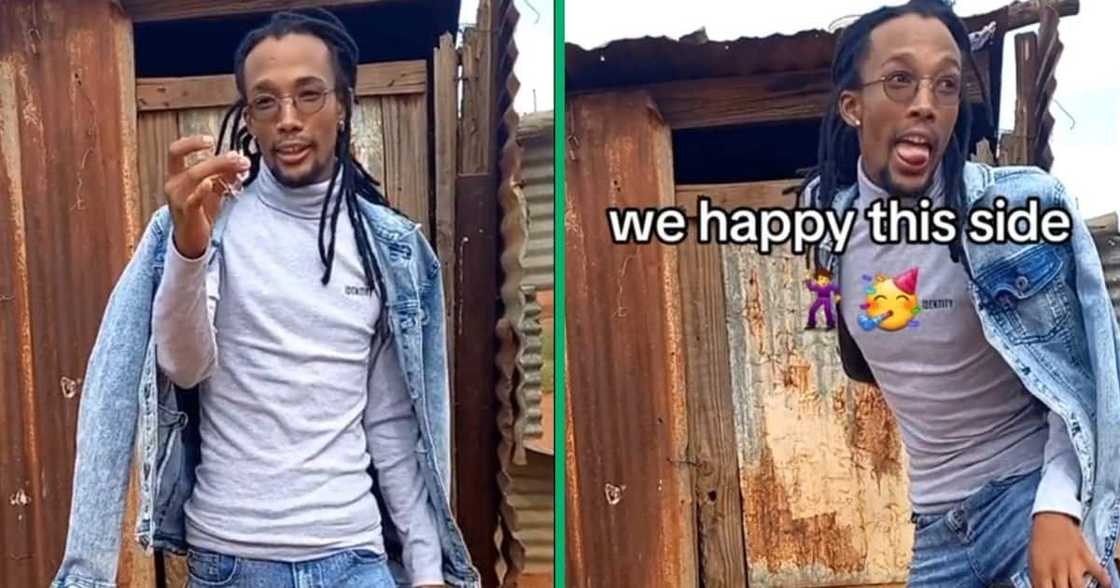 Man holding keys of his shack Man holding keys of his shack