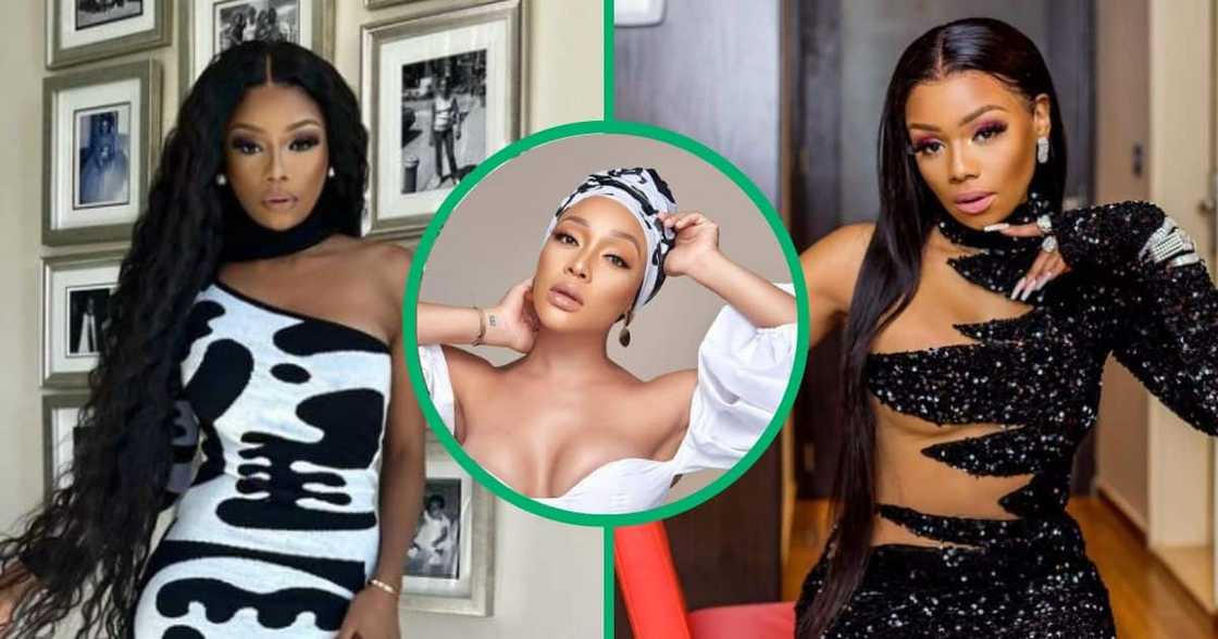 Bonang Matheba at Eko Hotels and Suites, and 947 host Thando Thabethe. Bonang Matheba at Eko Hotels and Suites, and 947 host Thando Thabethe.