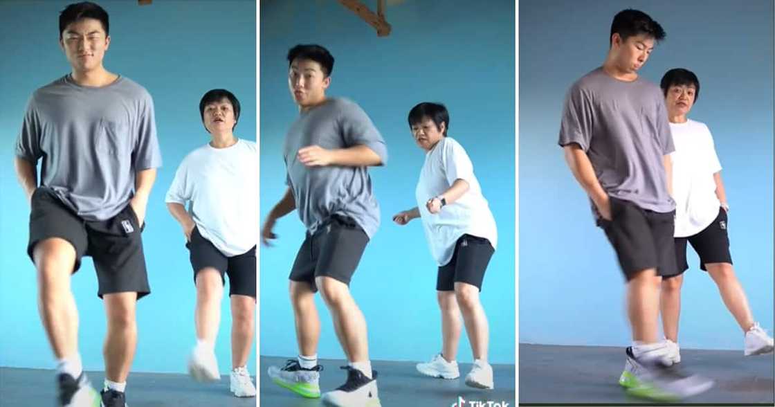 Chad Jones and his mom doing a lit dance on TikTok Chad Jones and his mom doing a lit dance on TikTok