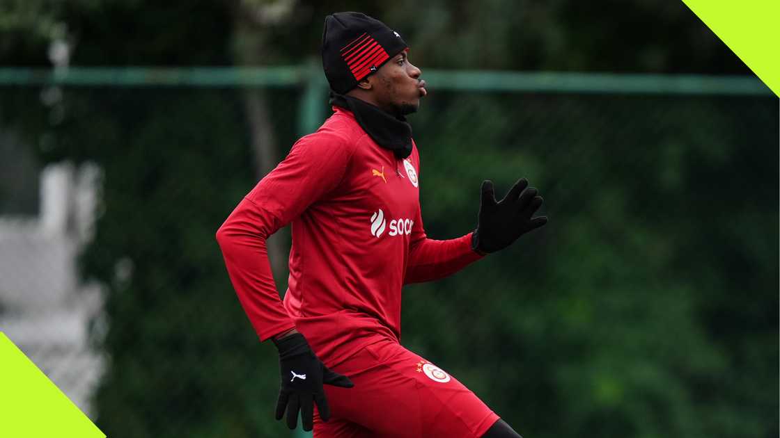 Victor Osimhen in Galatasaray's training ahead of AZ Alkmaar clash Victor Osimhen in Galatasaray's training ahead of AZ Alkmaar clash