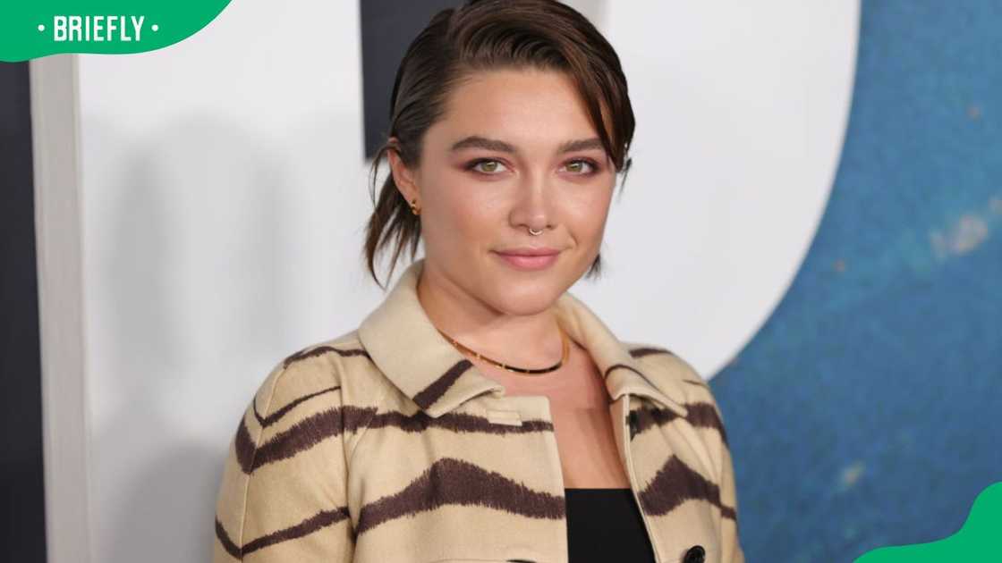 Actress Florence Pugh during the 2021 world premiere of Netflix's Don't Look Up