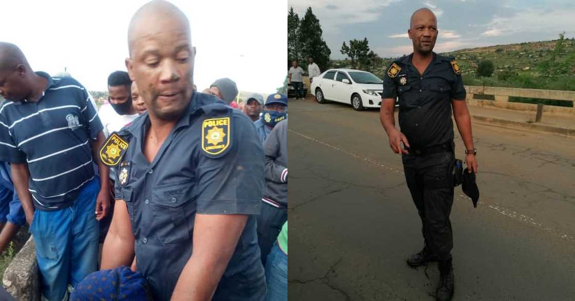 SAPS Share Intricate Details of How Brave Cop Saved Gogo from River SAPS Share Intricate Details of How Brave Cop Saved Gogo from River