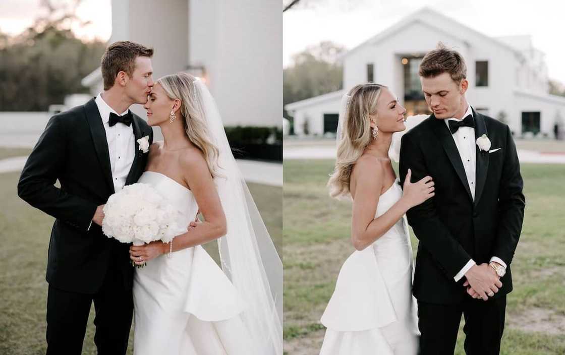 Hallie Ray and Parker McCollum marked their first wedding anniversary in March 2023 Hallie Ray and Parker McCollum marked their first wedding anniversary in March 2023