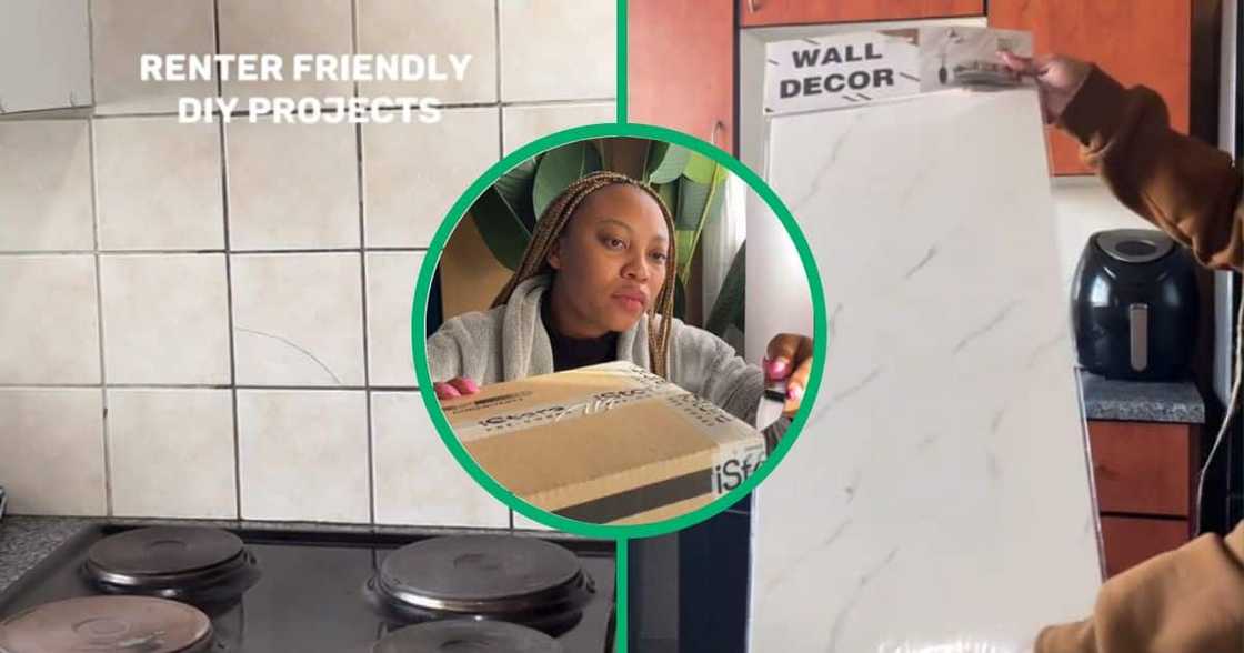 Woman buys wall tiles for R35 Woman buys wall tiles for R35