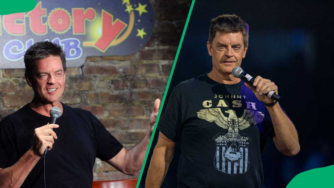 Comedian Jim Breuer performs on stage