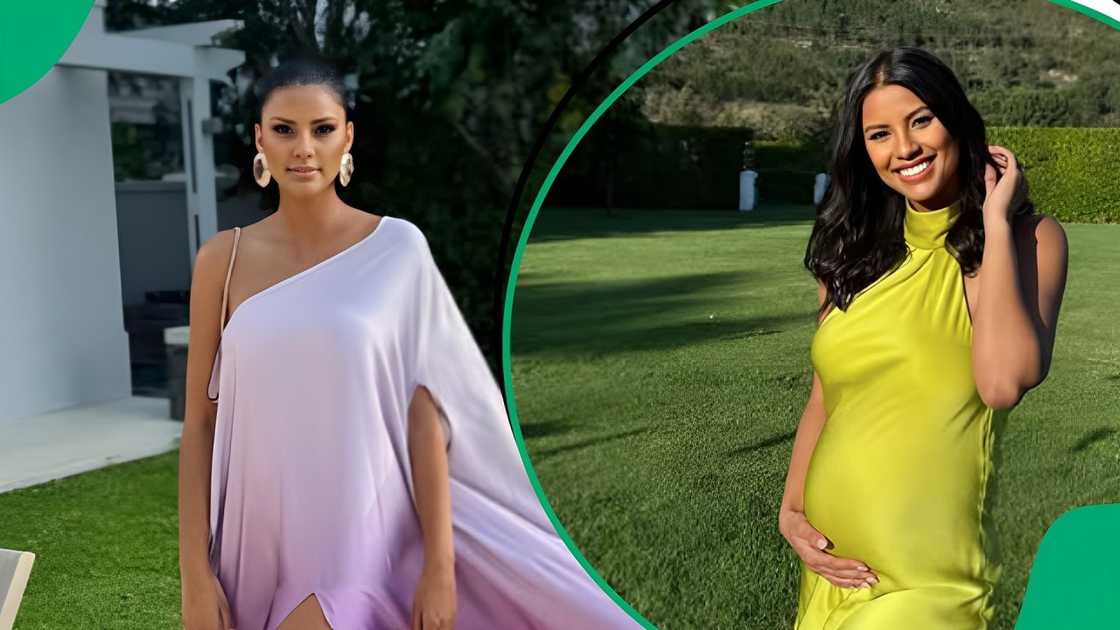 Generate single title from this title Former Miss SA Tamaryn Green Shares a Sneak Peek of Her Lavish Pink and White Themed Baby Shower in 70 -100 characters. And it must return only title i dont want any extra information or introductory text with title e.g: ” Here is a single title:”