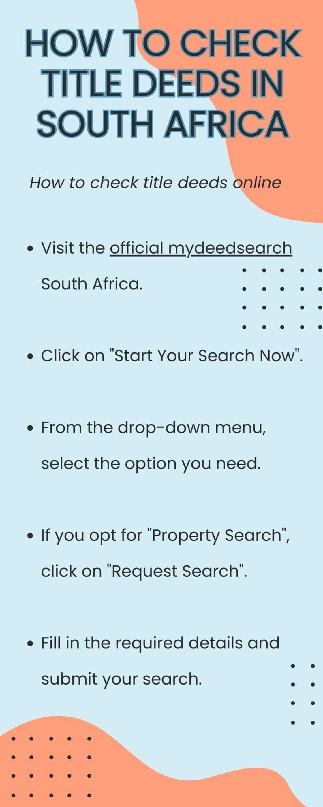 How to check title deeds in South Africa How to check title deeds in South Africa