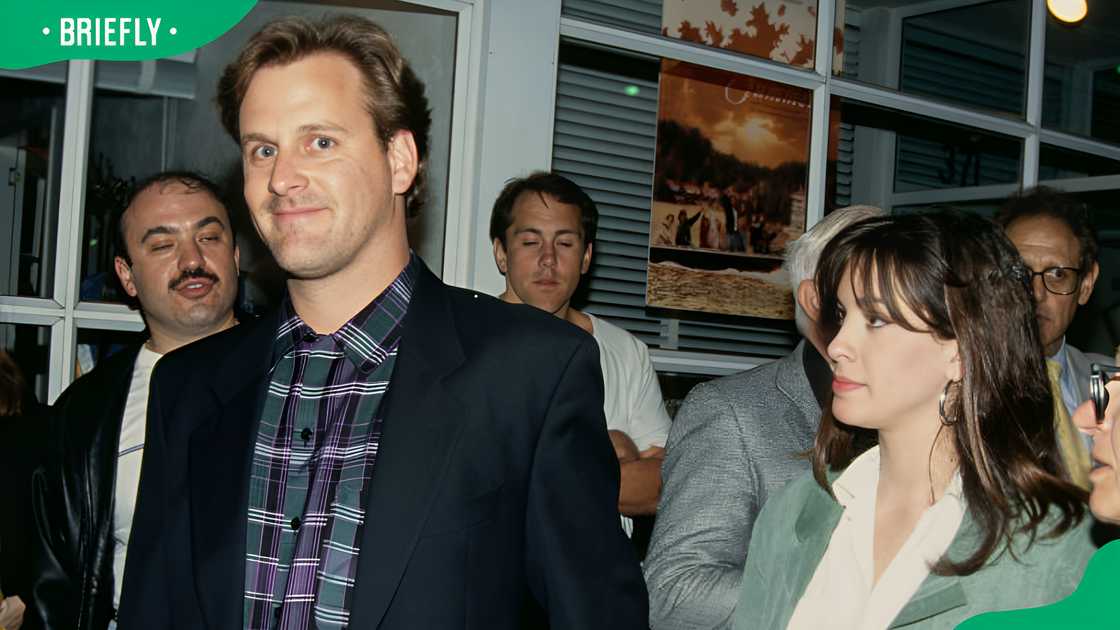 Dave Coulier and Alanis Morissette in Beverly Hills