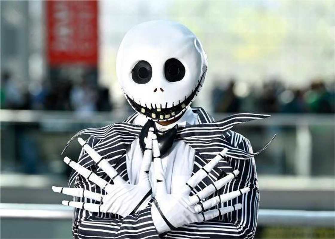 A Jack Skellington cosplaye A Jack Skellington cosplaye