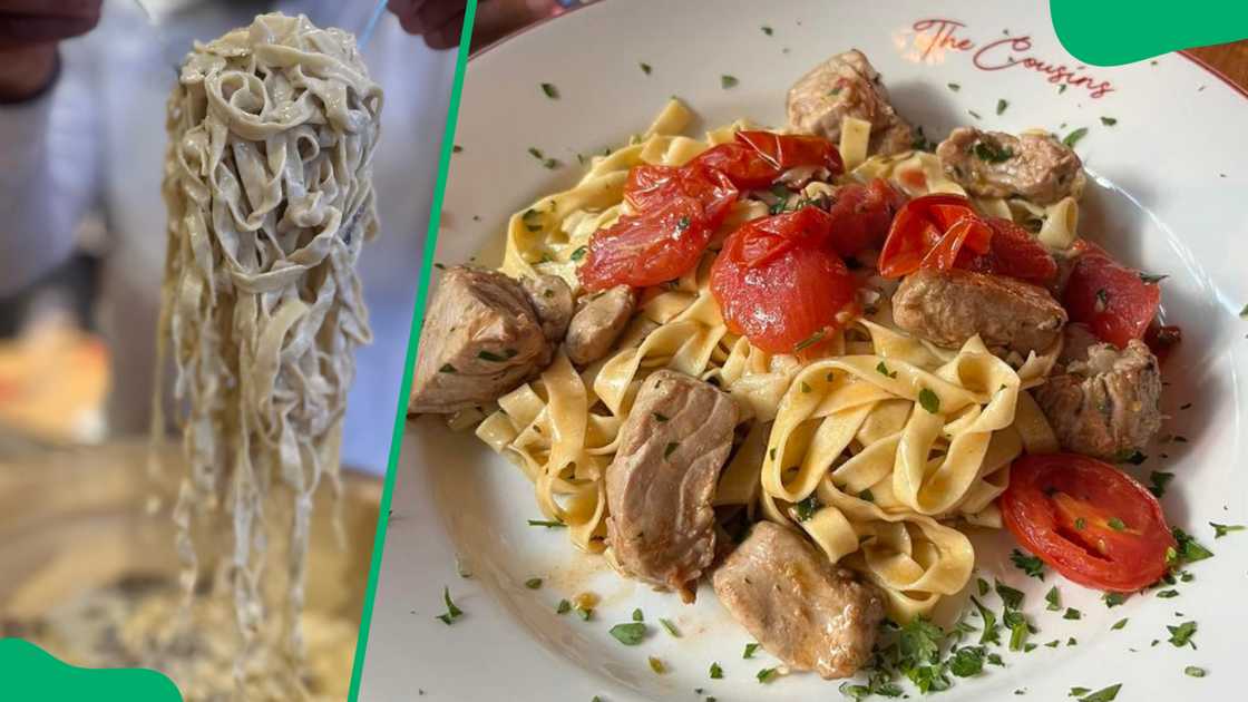 The Cousins' pasta options The Cousins' pasta options