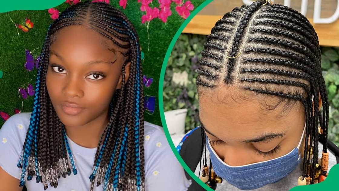 Fulani braids with beads Fulani braids with beads